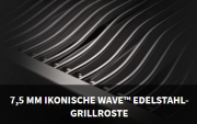  7,5 mm Ikonische WAVE™ Edelstahl-Grillroste 